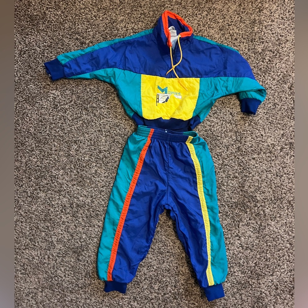 Carter's Blue and Yellow Kids Jacket & Pants Set